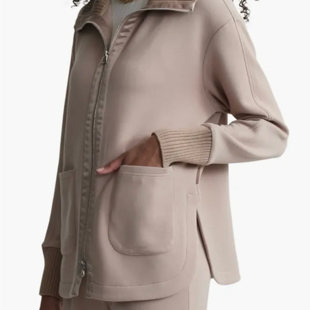 Varley niamh zip through Taupe Utility Jacket, small